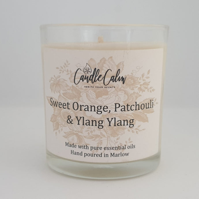 Sweet Orange, Patchouli and Ylang Ylang 30cl candle. The best candles in the UK.
